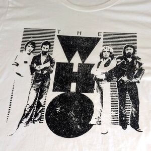 The Who Featuring Band Members Standing By the Group's Logo Who Are You?…